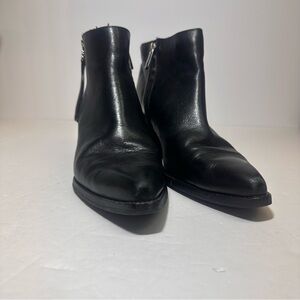 Sam Edelman Black Walden Leather Ankle Booties size 8